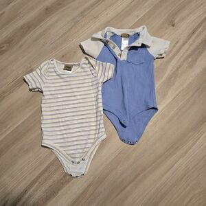 Striped and Colorblock Kids Bodysuit Set